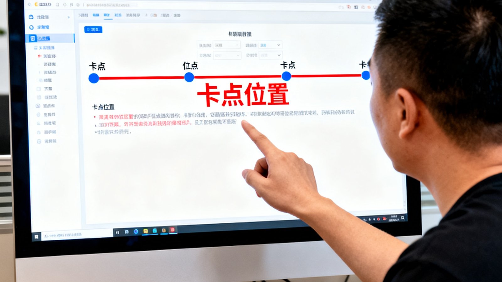 亿万28视频教程实战教学截图，主播正在讲解卡点位置